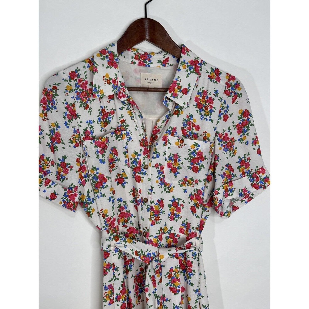 SEZANE ADÈLE DRESS JARDIN SECRET SIZE 38 US 6 - Picture 7 of 16